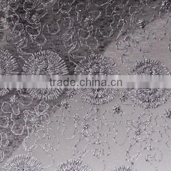 100% polyester circle water soluble embroidery lace for dress