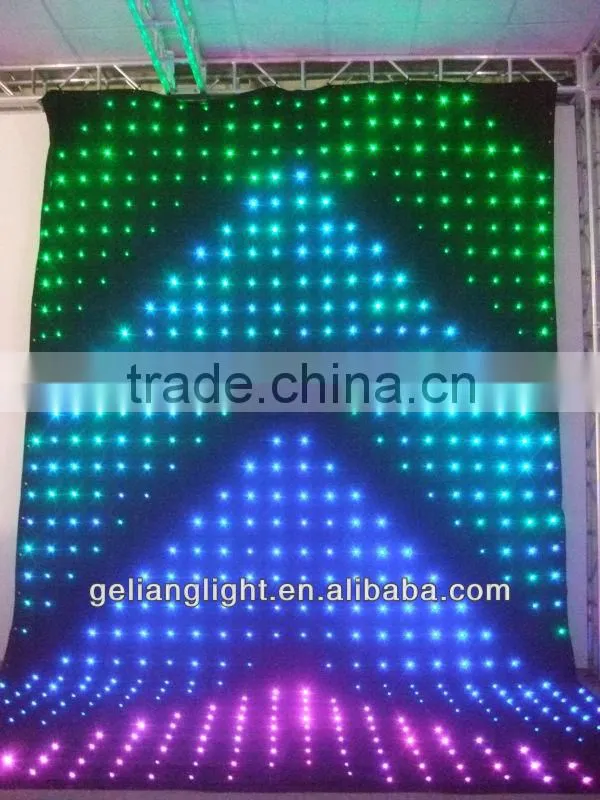 High Quality fireproof curtain / Flexible soft led decoration curtain