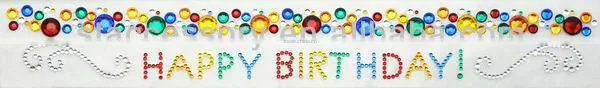 Scrapbooking Rhinestone Strip Sticker Crystal Sticker