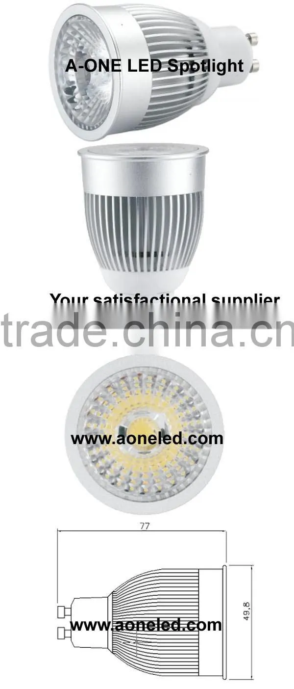 Dimmable led lighting 7w gu10 led spotlight