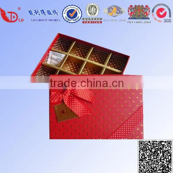 New design luxury fancy paper praline chocolate box packaging gift box