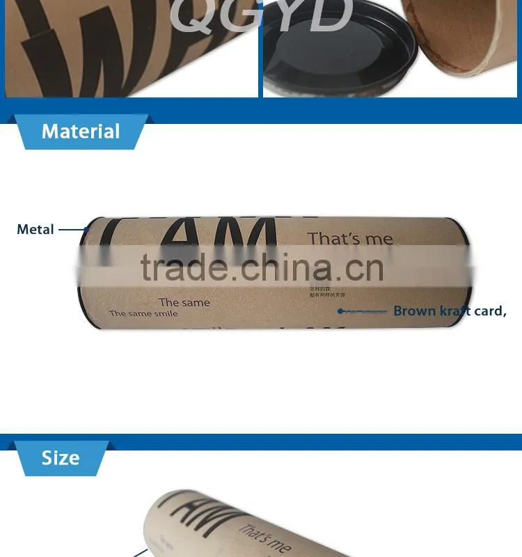 kraft paper custom cylinder paper t-shirt packaging box