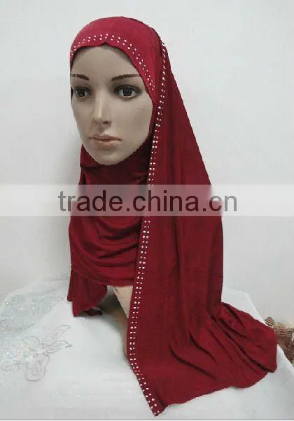 H066 latest muslim hijab with shawl