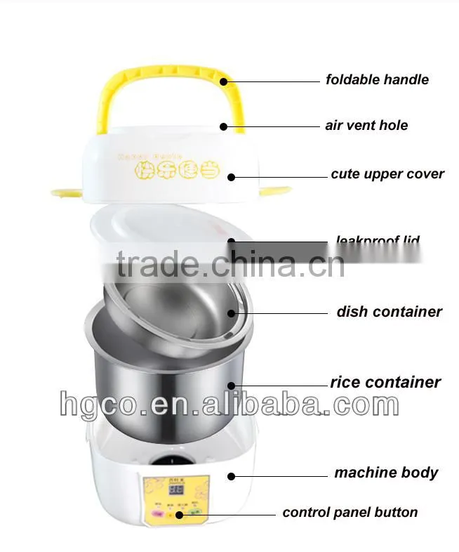 Home kitchen Portable Intelligent Multi-functional Mini Electric Heating Rice Cooker