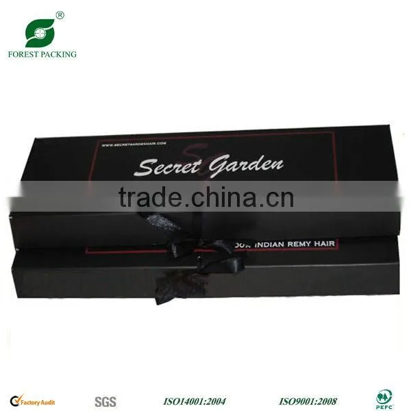 HAIR EXTENSION COLOR PACKAGING BOX WITH CLEAR WINDOW