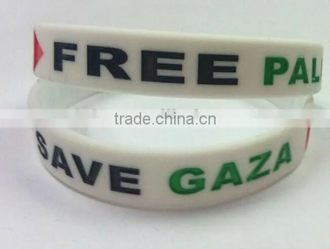 Free delivery Save Gaza rubber wrist bands ----- DH 16953