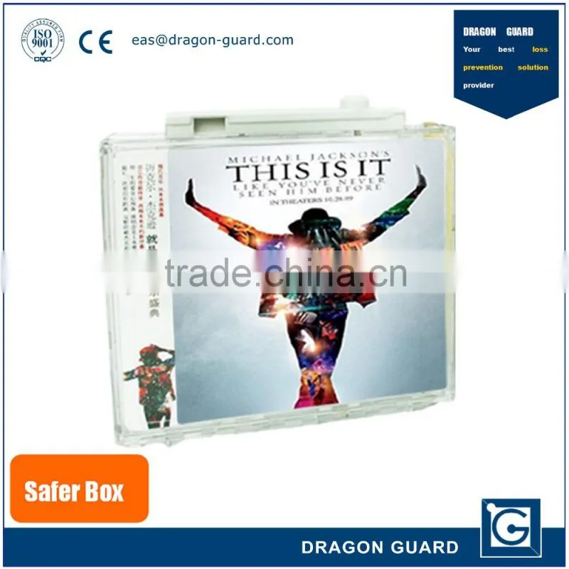 Free Sample ABS transparent Anti-theft Single Dvd Safer Box