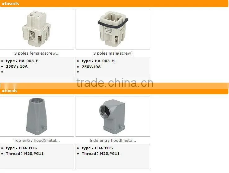 Heavy Duty Connector(HA Series)