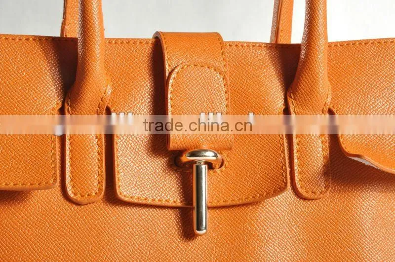 New arrival! Portable Crisscross leather padlock shopper bags fashion handbags 2012