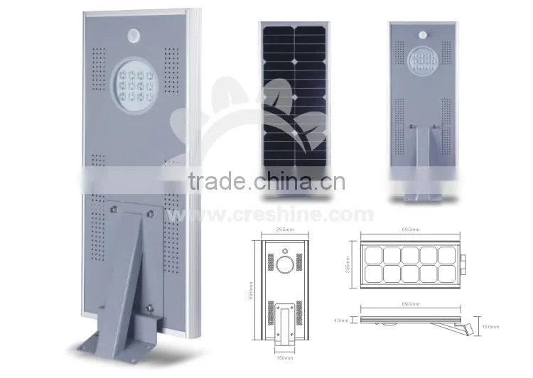 12W Solar Garden Lamp for back yard, parking lot, garden path