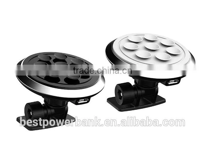 portable in car sucker phone holder oem logo wireless charger