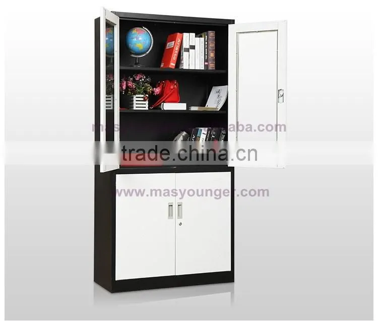 promotion products! factory direct sale storage glass door steel cupboard