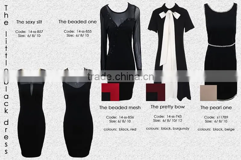 European Style Black short pencil skirt