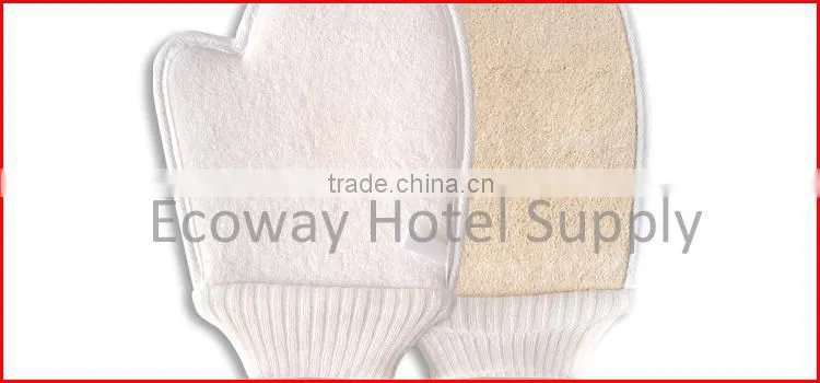 OEM 2015 Newest Oval Natural Disposable Hotel custom raw loofah