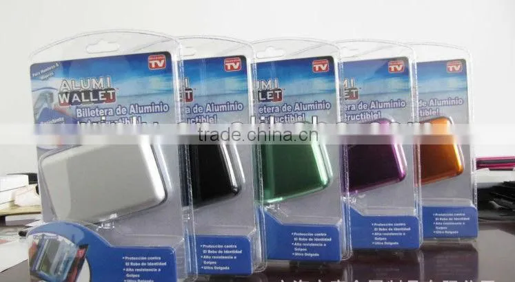 bank card case aluminum wallet
