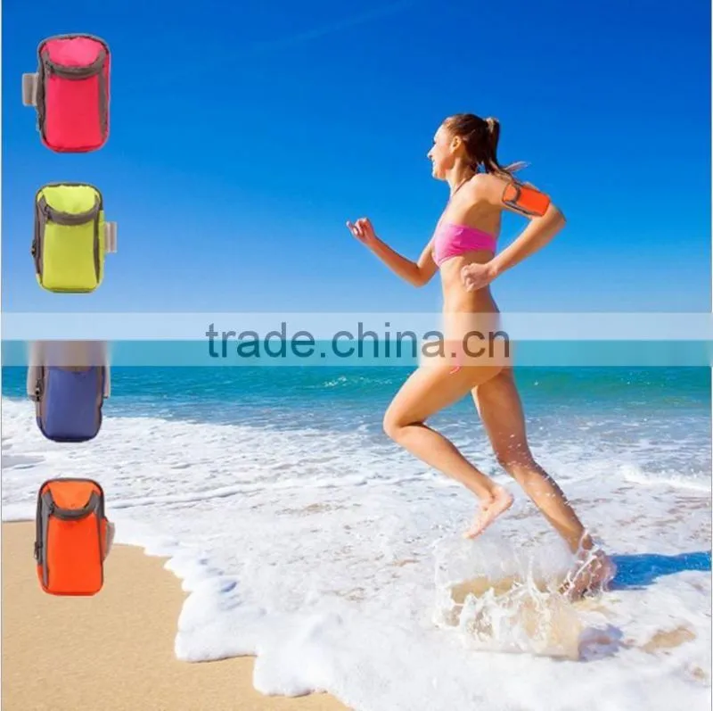 Waterproof outdoor sports 6 inch mobile phone arm bag