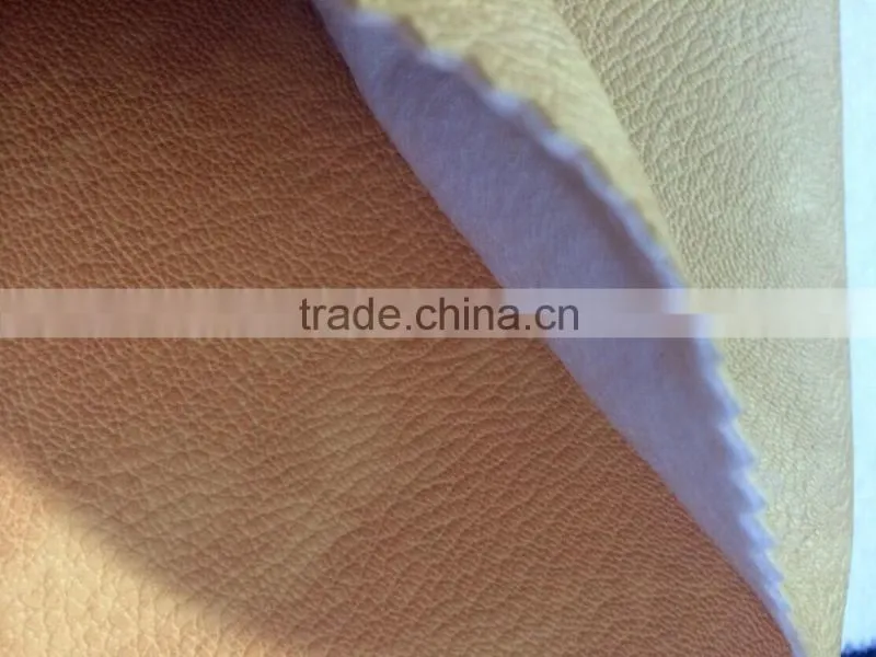 Brwon PVC Fabric For Car Seat , Artificial Leather For Cars