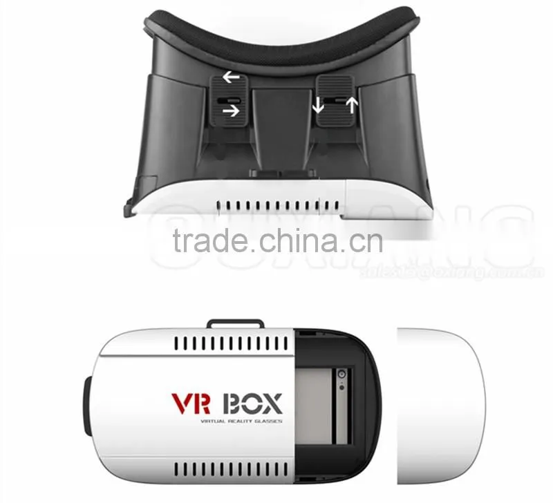 Factory wholesale Virtual Reality Smartphone VR box 3D Glasses Headset 3D Movies Games vr 3d glasses for smartphones