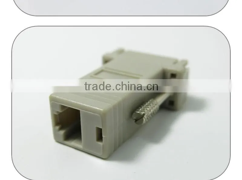 Vision DB9 male to RJ45 female Modular adapter for Cisco console