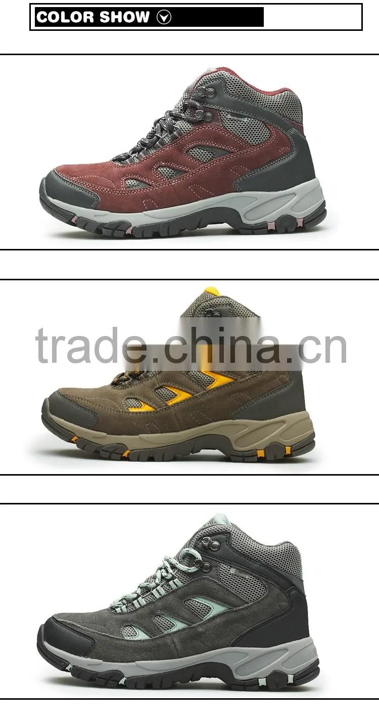 China waterproof hiking shoes men mountain outdoor shoes climbing shoes men women trekking shoes