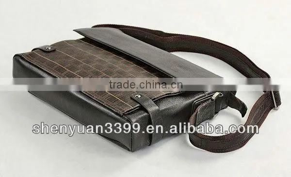 2016 new design briefcase retro style shoulder bag men's genuine leather bag