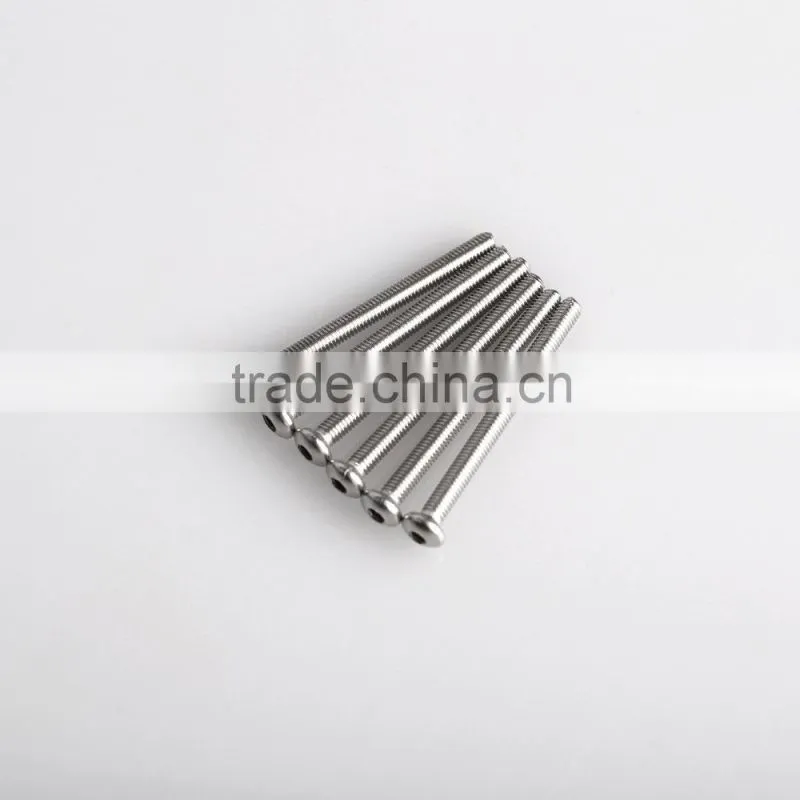 SS016 500pcs/lot Hot Sale Hobby Carbon M3*30mm Hex Button Stainless Steel Screw Price