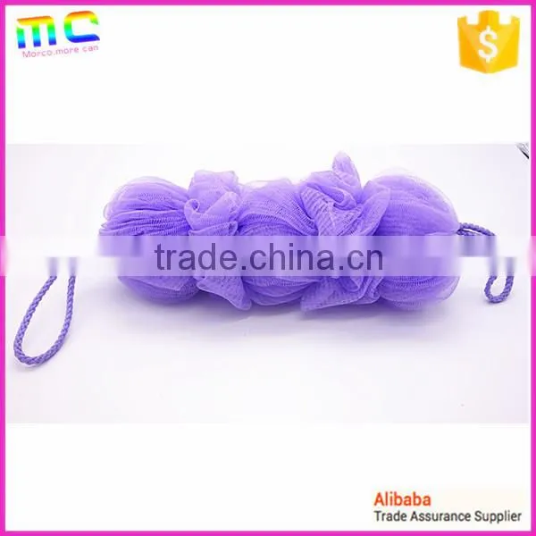 colorful candy PE mesh body back long big size bath brush
