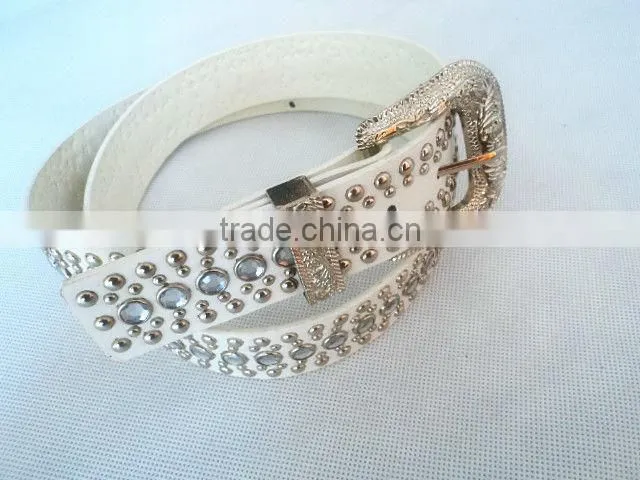 Women fashing belt Pu stud belt