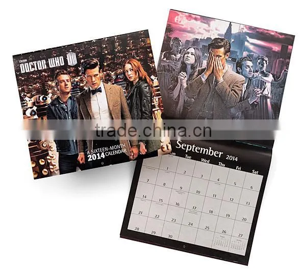 2016 Desk calendar mini calendar wall calendar printing LOGO printing