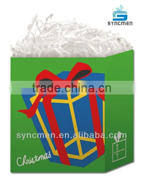 Christmas Chart Paper Drawstring Gift Bags