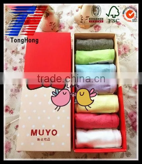 Custom high quality cheap price paper packaging box for underpants