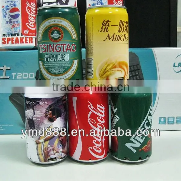 Cans Mini Speaker With Support TF Card, USB,FM Speaker