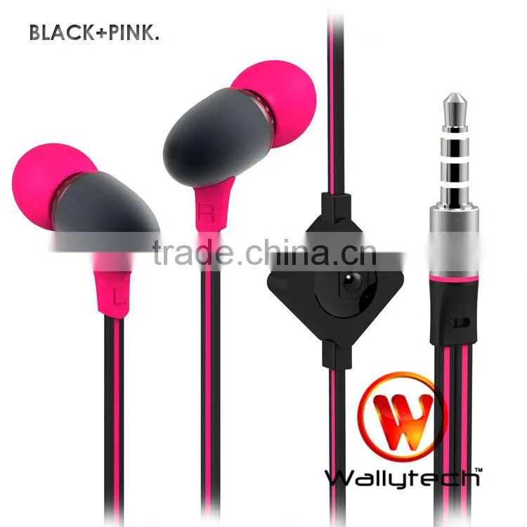 New style Flat Cable Earphone For Mobile phone