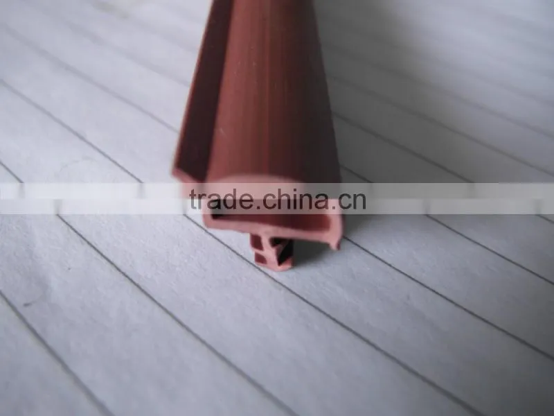 OEM NBR EPDM Silicone Extruded Extrusion rubber bathroom sealing strip F-240(2)