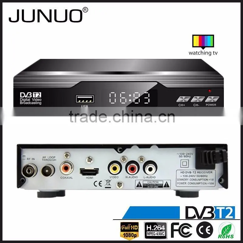 JUNUO OEM free to air strong signal reception HD mstar 7t01 Kenya digital set top box receiver for digital tv