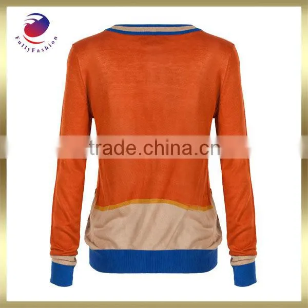 long sleeve new design fashion knit sweater