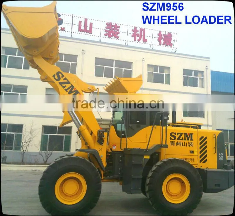 wheel loader zl50 with CUMMINS/Cater6121 engine ZF-gearbox joystick pilot air conditoner for exporting