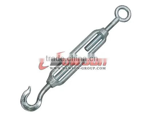 Eye and hook standard din 1480 turnbuckle