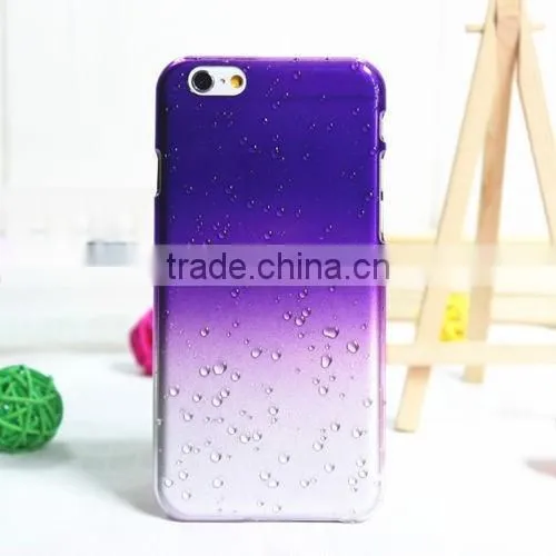 China Supplier 3D Rain Drop Clear Rain Drop Plastic Case For iPhone 6