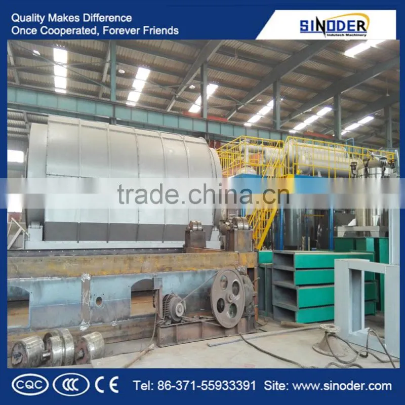 carbon black tyre pyrolysis Tire,plastic, rubber pyrolysis oil distillation plant