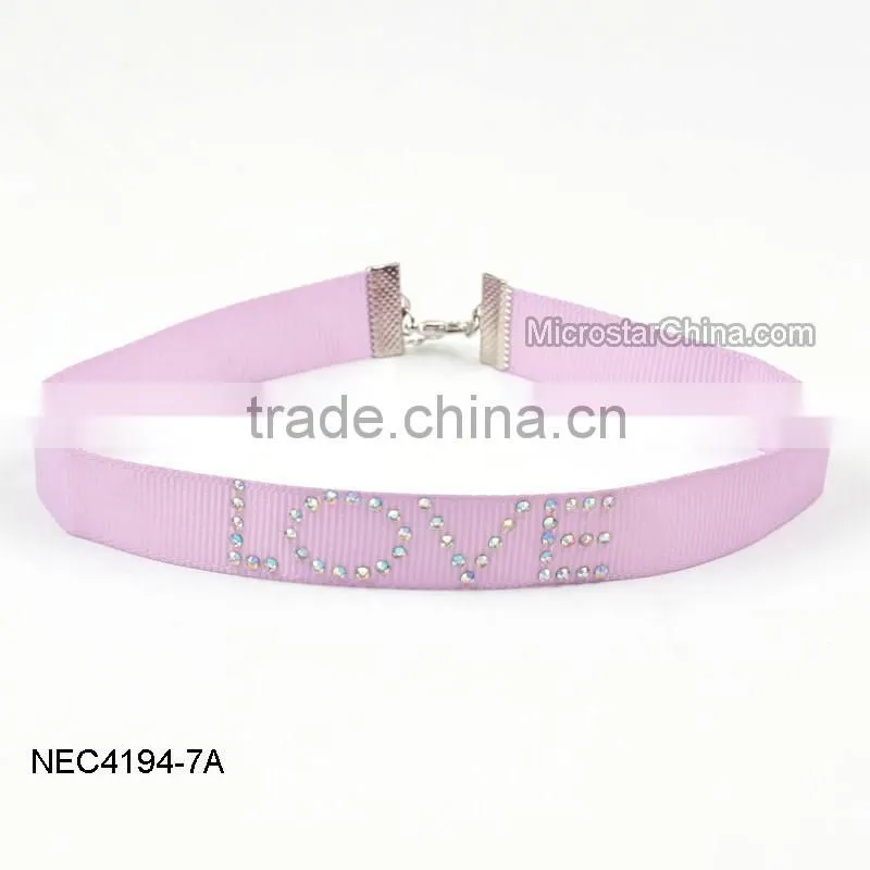 2016 Hotsale Fashion Adjustable Ribbon Necklace