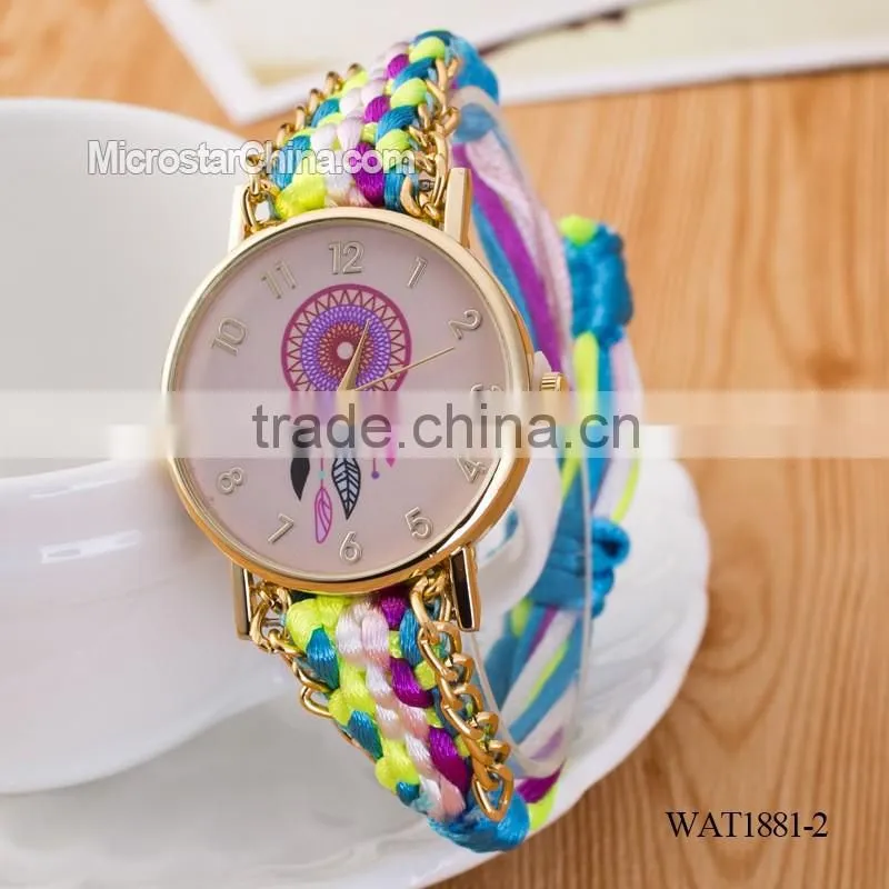 Elastic knitting watch chain dream catcher watch wrist
