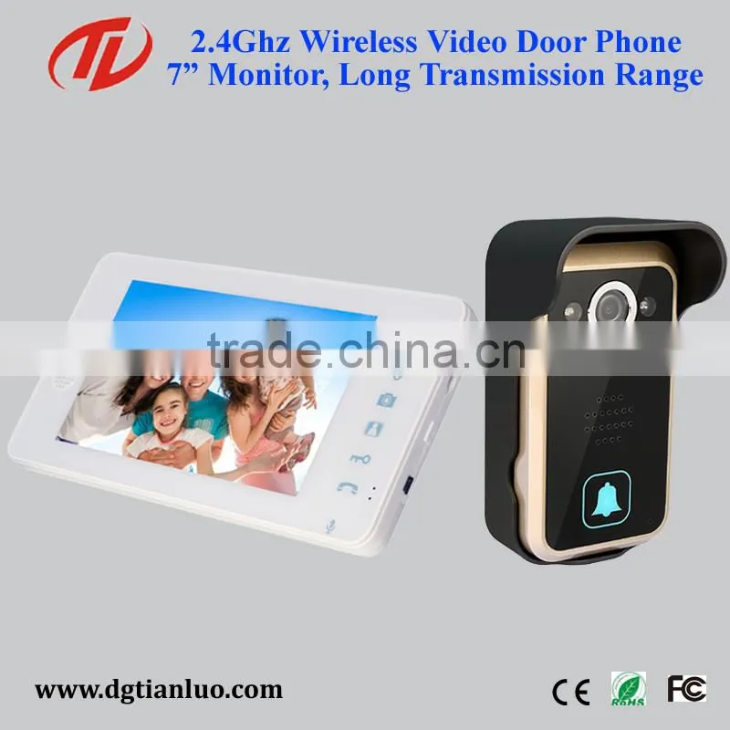 2.4G Wireless Video One Camera to Two Monitors Door Opening Device