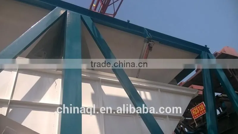 YHZS50 mobile concrete mixing plant