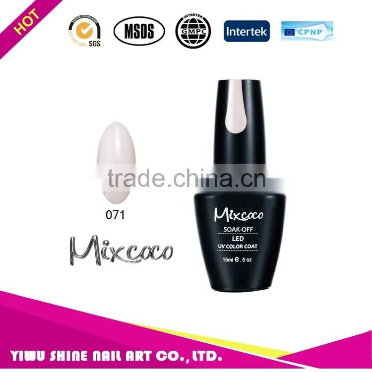 2016 mixcoco brand uv gel nail polish with high quality for professional salon nail beauty