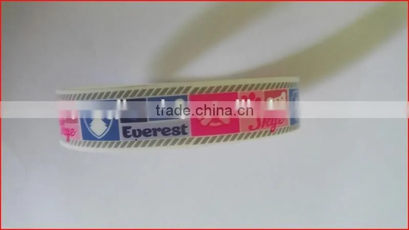 Promotional gift emboss/debossed/silk printing silicon magnetic bracelet
