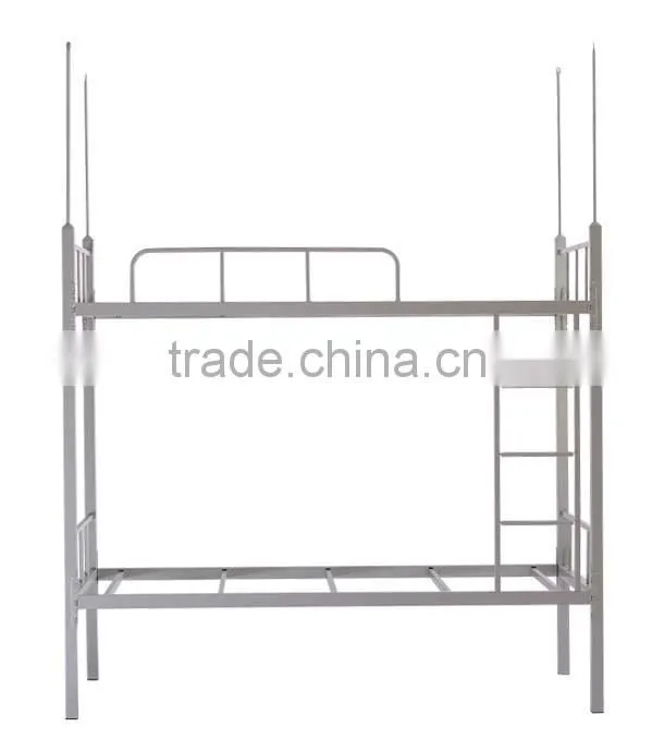 Fashion high quality durable bedroom furniture steel single bed for hotel