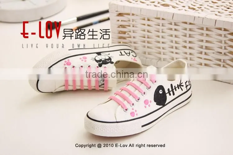 Hot sales high quality new style custom fabric print shoes