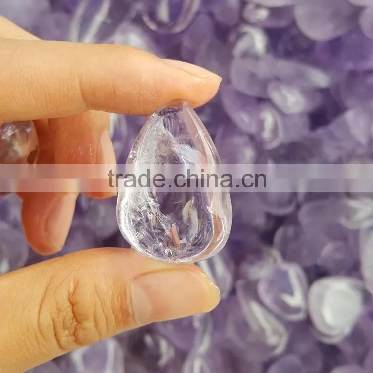Amethyst crystal tear shaped pendulum semi-precious crystal pendants stones