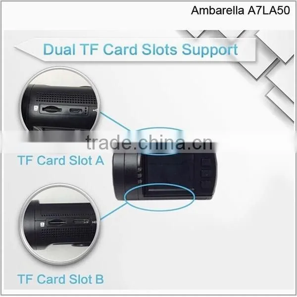 Newest Mini 0806 Car DVR Recorder with Ambarella A7LA50 scheme full hd 1296p car dvr camera